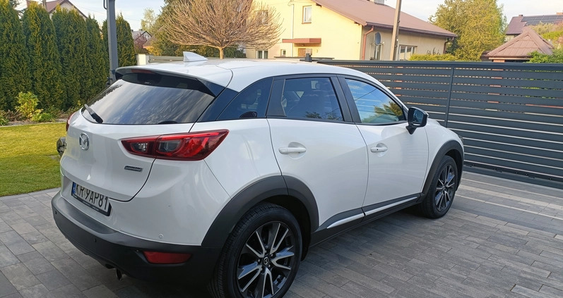 Mazda CX-3 cena 78900 przebieg: 74000, rok produkcji 2017 z Ostrołęka małe 326